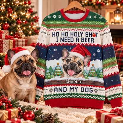 🎄 Santa Paws™ Custom Christmas Sweater